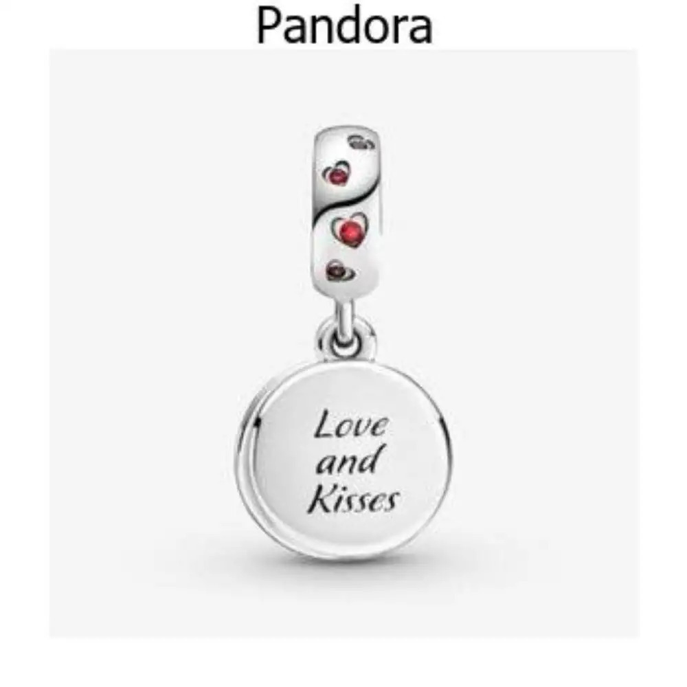 Pandora Disney Mickey Mouse & Minnie Mouse Love and Kisses Dangle Charm